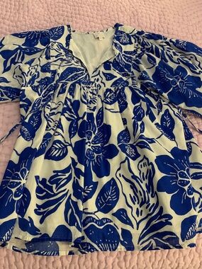 J.Marie Blue and White Top Size M